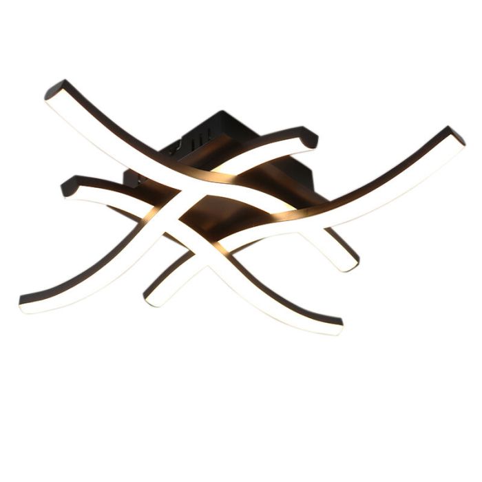 Modern loftlampe sort, Julian, 16W, 2700K LED, 3 trins lysdæmper