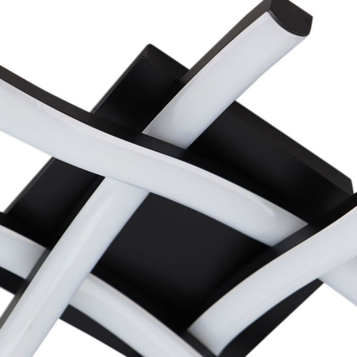 Modern loftlampe sort, Julian, 16W, 2700K LED, 3 trins lysdæmper