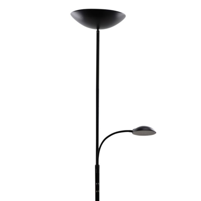 Modern læselampe gulv sort, Soner, 10W, 3000K LED