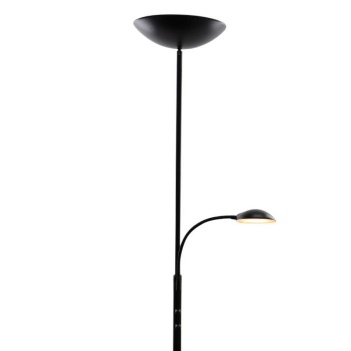 Modern læselampe gulv sort, Soner, 10W, 3000K LED