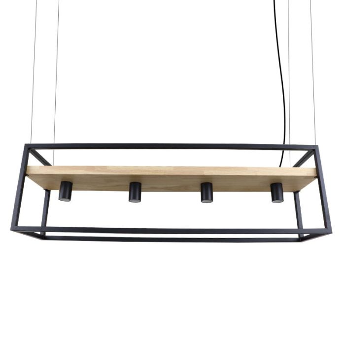 Industri pendler lampe sort, Frama