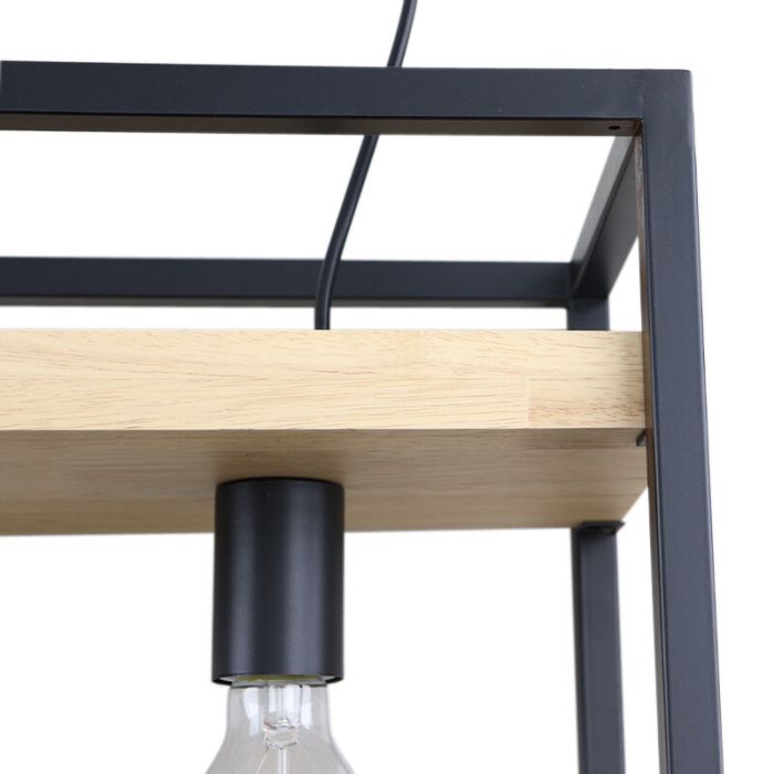 Industri pendler lampe sort, Frama