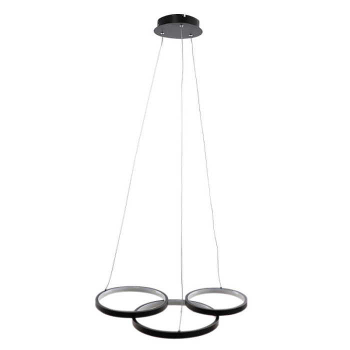 Design pendler lampe sort, Thalia, 36W, 2700K LED, 3 trins lysdæmper