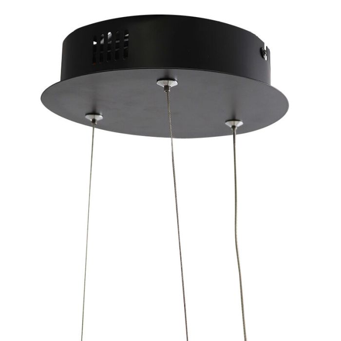 Design pendler lampe sort, Thalia, 36W, 2700K LED, 3 trins lysdæmper