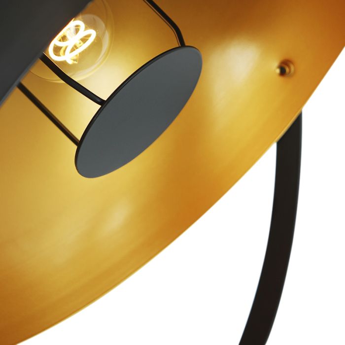 Modern gulv lampe guld, Brenna