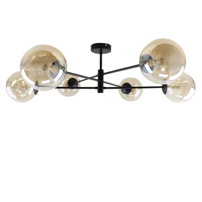 Modern loftlampe sort, Remo