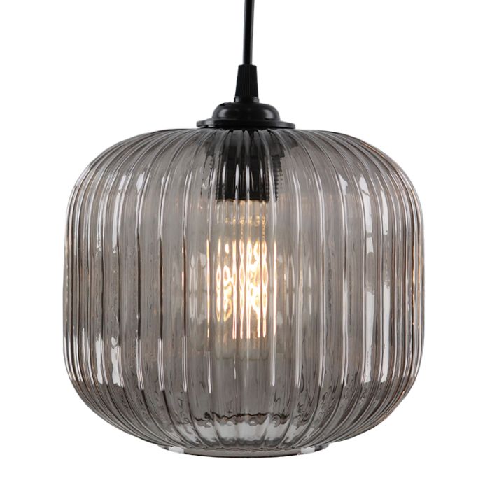 Retro pendler lampe grå, Charlois
