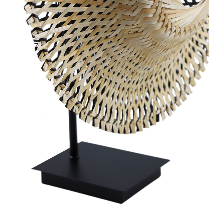 Rattan bordlampe brun, Cordoba, med brytare