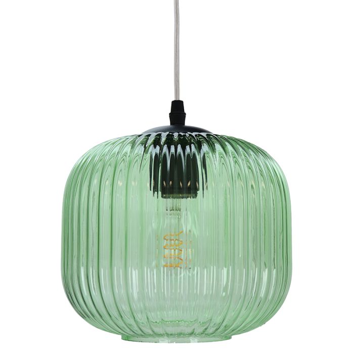 Retro pendler lampe grøn, Charlois