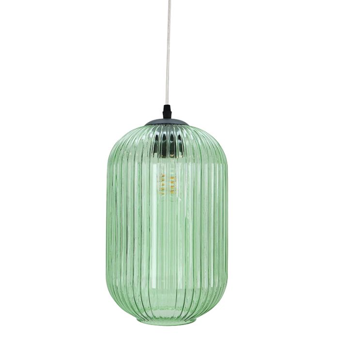 Retro pendler lampe grøn, Charlois
