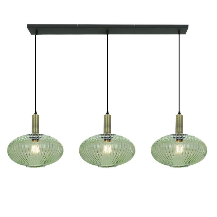 Retro pendler lampe grøn, Charlois