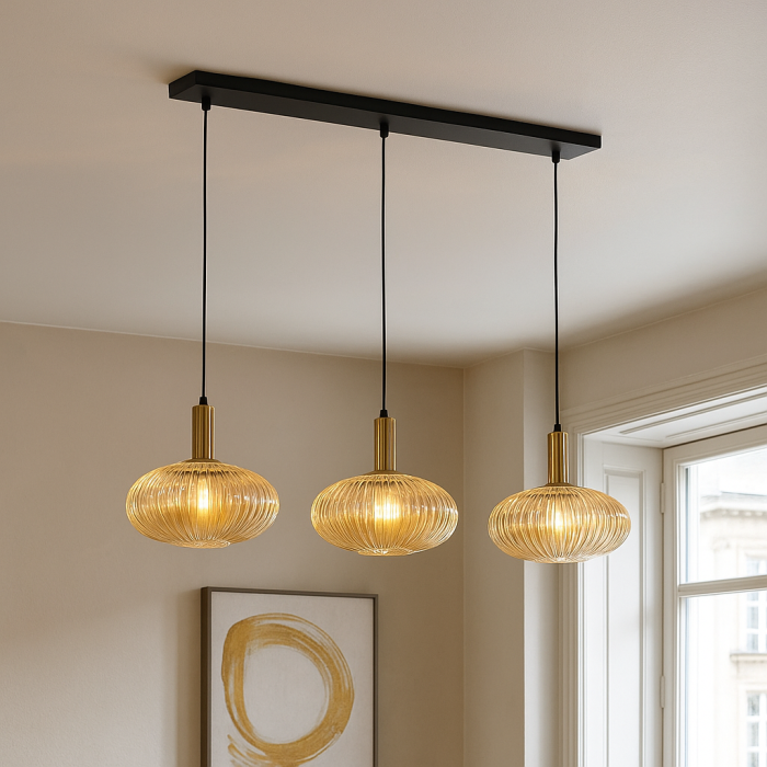 Retro pendler lampe rav, Charlois
