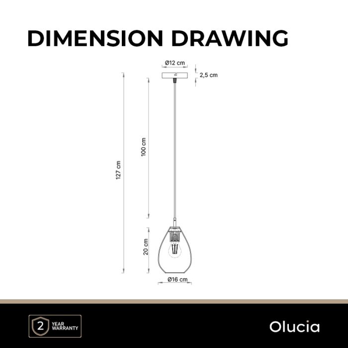 Design pendler lampe rav, Evito