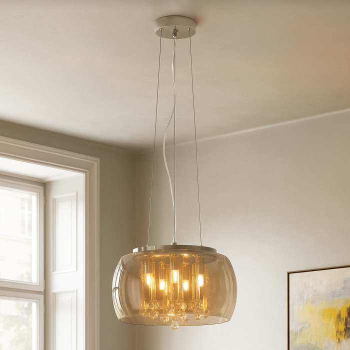 Design pendler lampe rav, Lorenzo