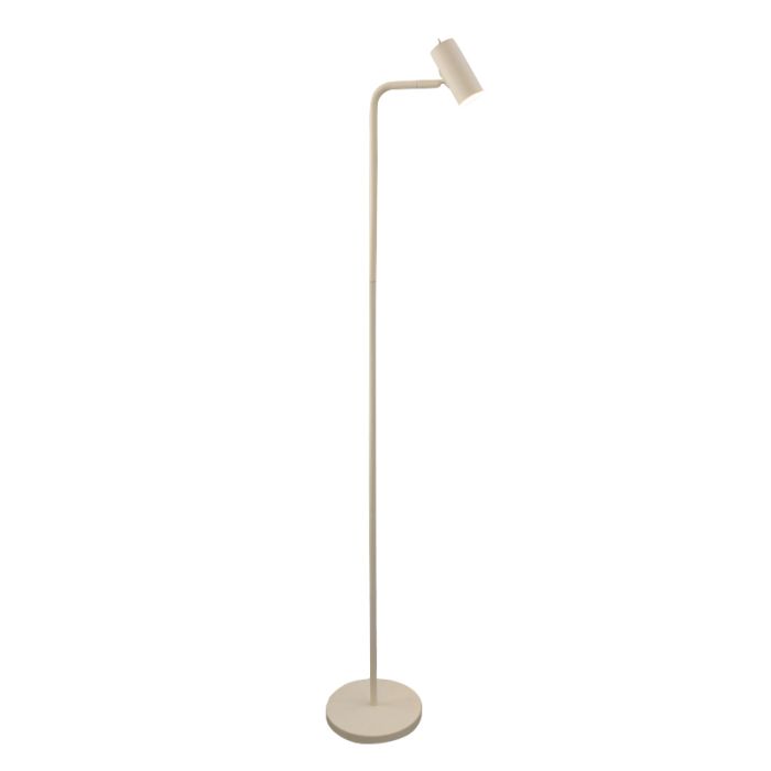 Modern gulv lampe beige, Carlos, med brytare