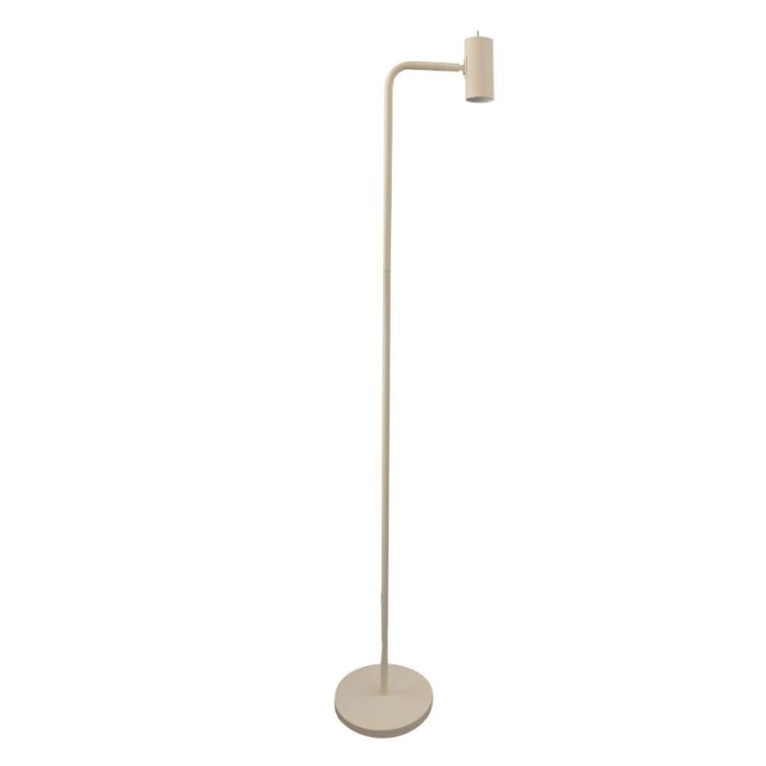 Modern gulv lampe beige, Carlos, med brytare