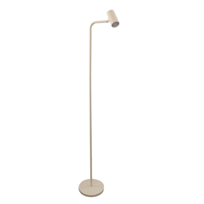 Modern gulv lampe beige, Carlos, med brytare