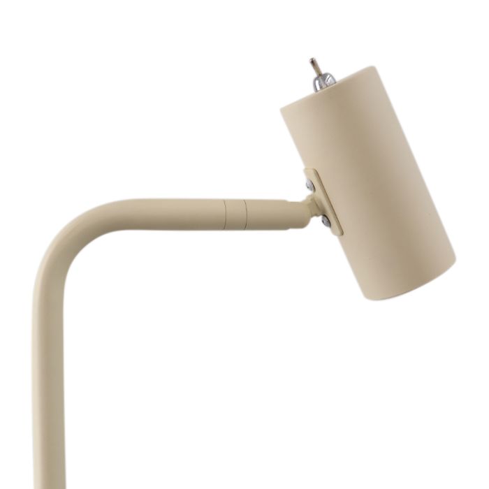 Modern gulv lampe beige, Carlos, med brytare