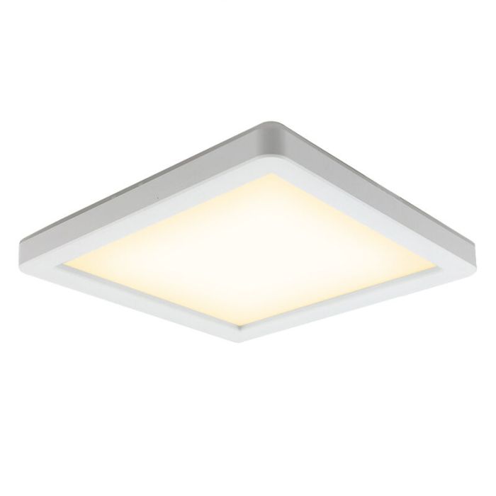 Plast loftlampe badeværelse hvid, Shivani, 15W, 3000K LED, IP44