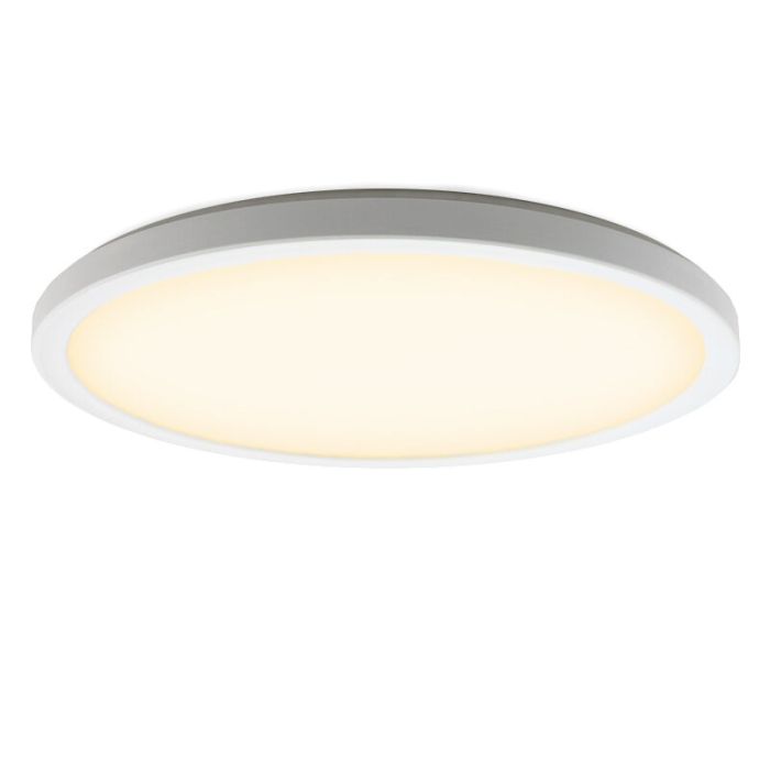 Plast plafond hvid, Shona, 18W, 3000K LED, 3 trins lysdæmper