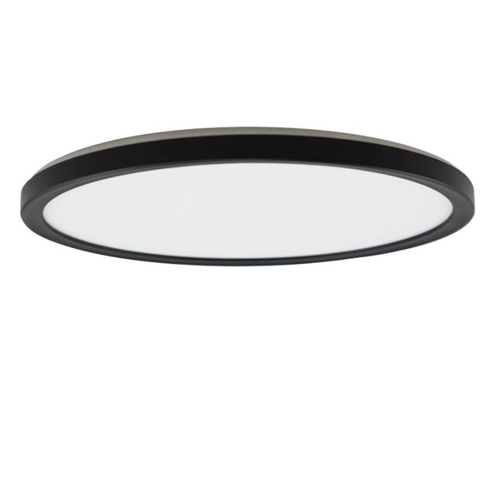 Plast plafond sort, Shona, 18W, 3000K LED, 3 trins lysdæmper