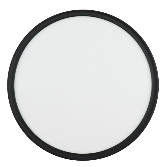 Plast plafond sort, Shona, 18W, 3000K LED, 3 trins lysdæmper