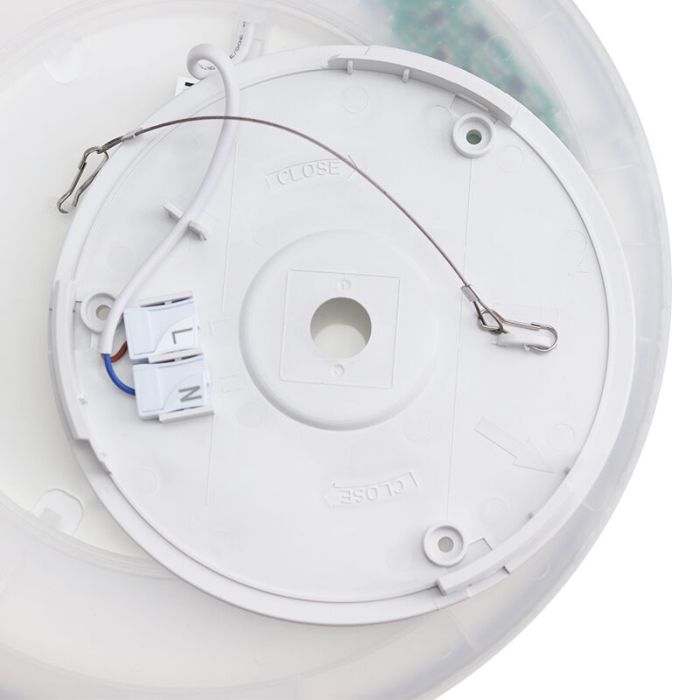 Plast plafond sort, Shona, 18W, 3000K LED, 3 trins lysdæmper