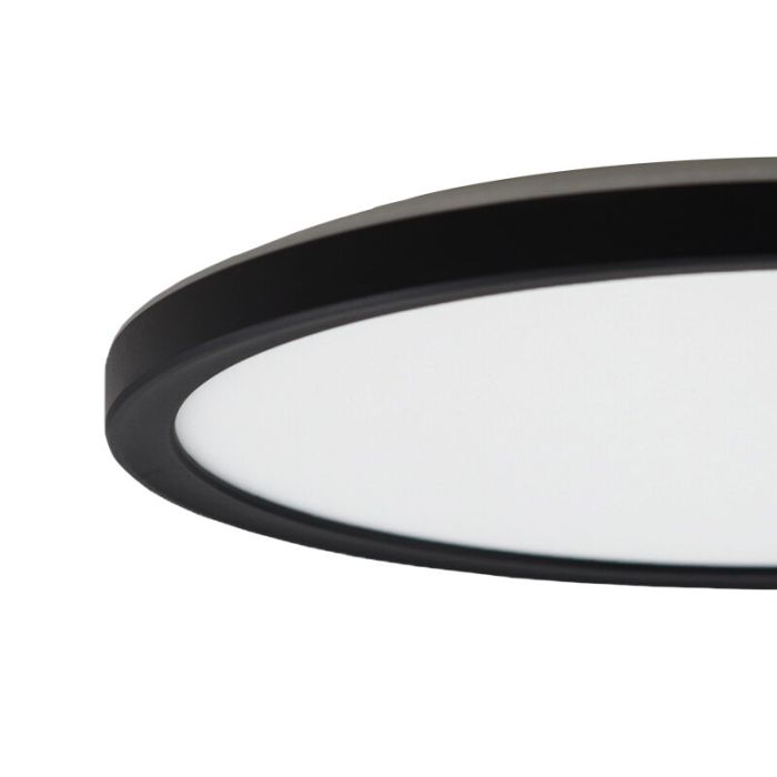 Plast plafond sort, Shona, 18W, 3000K LED, 3 trins lysdæmper