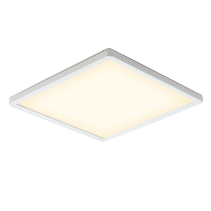 Plast plafond hvid, Shona, 18W, 3000K LED, 3 trins lysdæmper