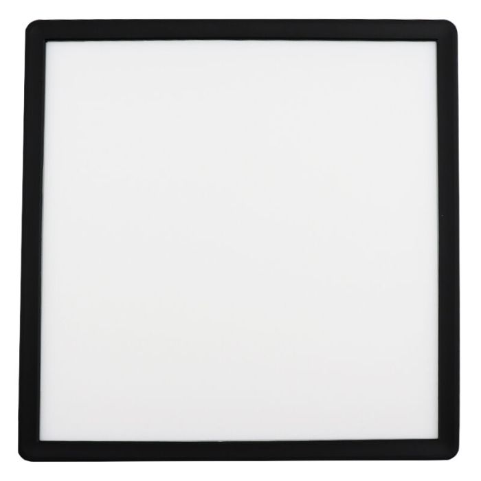 Plast plafond sort, Shona, 18W, 3000K LED, 3 trins lysdæmper