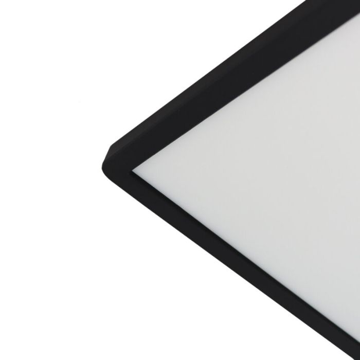 Plast plafond sort, Shona, 18W, 3000K LED, 3 trins lysdæmper