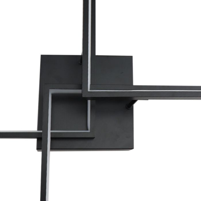 Modern plafond sort, Giorgio, 38W, 2700K LED, 3 trins lysdæmper