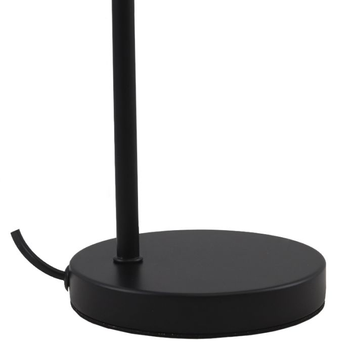 Aluminium bordlampe uden skærm sort, Rika