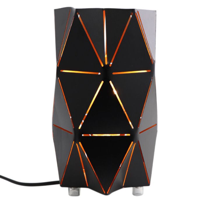 Modern bordlampe guld, Sivar, med brytare