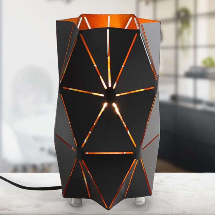 Modern bordlampe guld, Sivar, med brytare