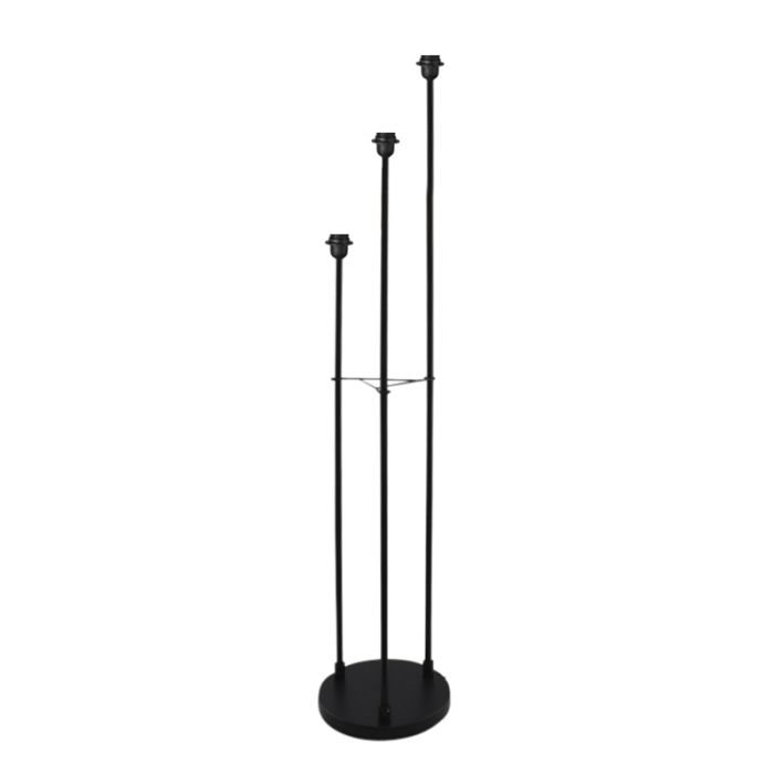 Aluminium gulvlampe uden skærm sort, Rika