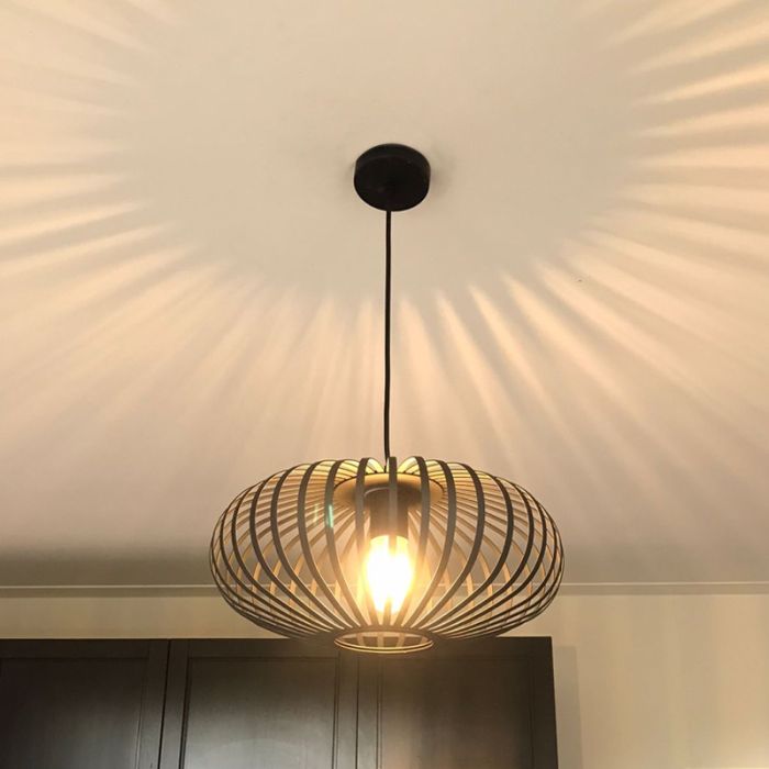 Industri pendler lampe sort, Lieve