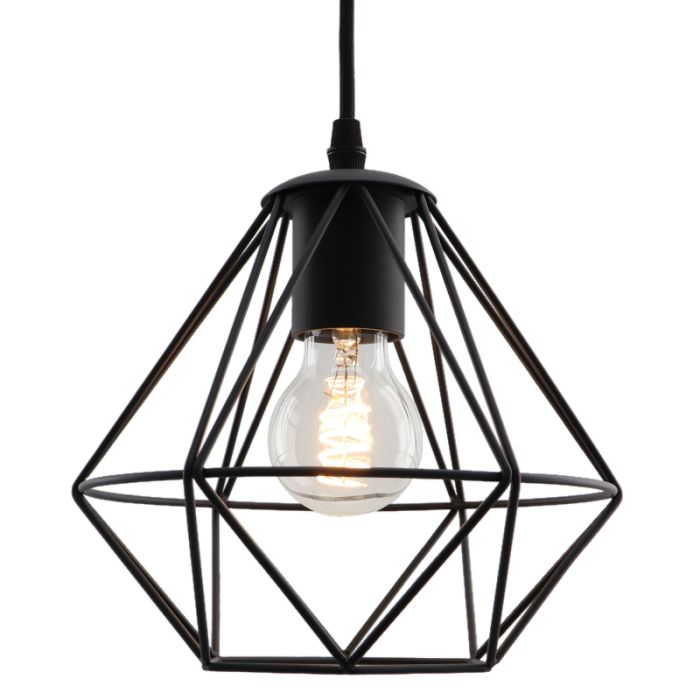 Industri pendler lampe sort, Jochem