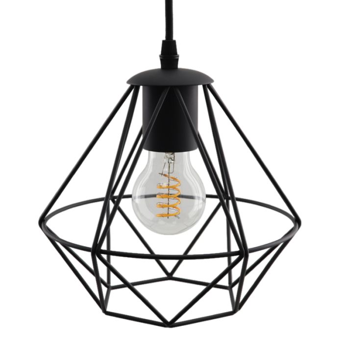 Industri pendler lampe sort, Jochem