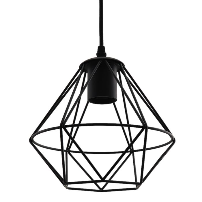 Industri pendler lampe sort, Jochem
