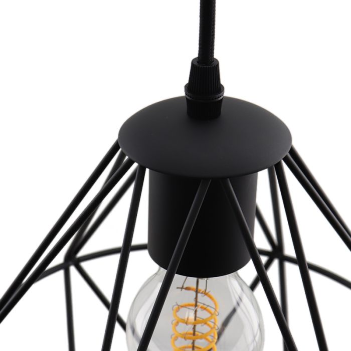 Industri pendler lampe sort, Jochem