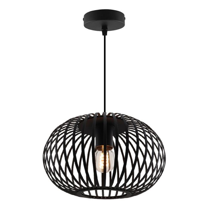 Industri pendler lampe sort, Lieve