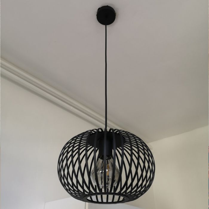 Industri pendler lampe sort, Lieve