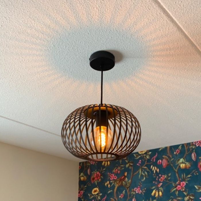 Industri pendler lampe sort, Lieve