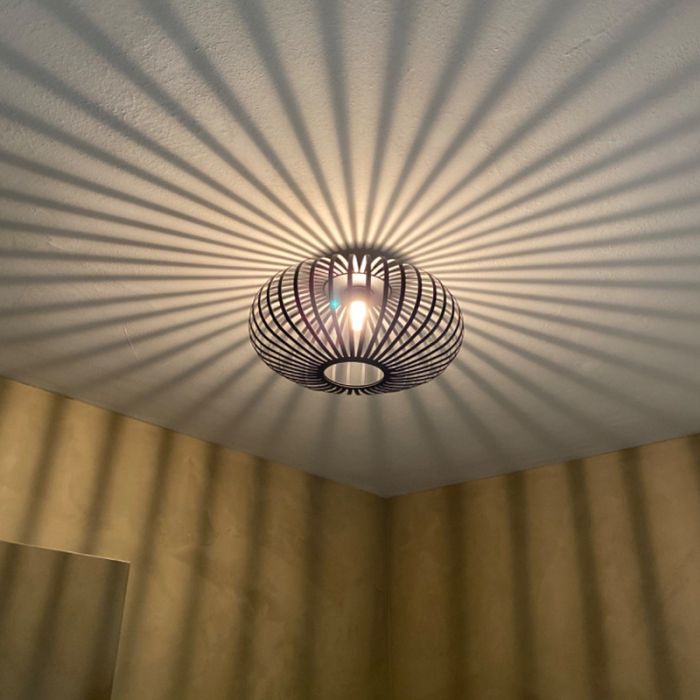 Industri loftlampe badeværelse sort, Lieve, IP44
