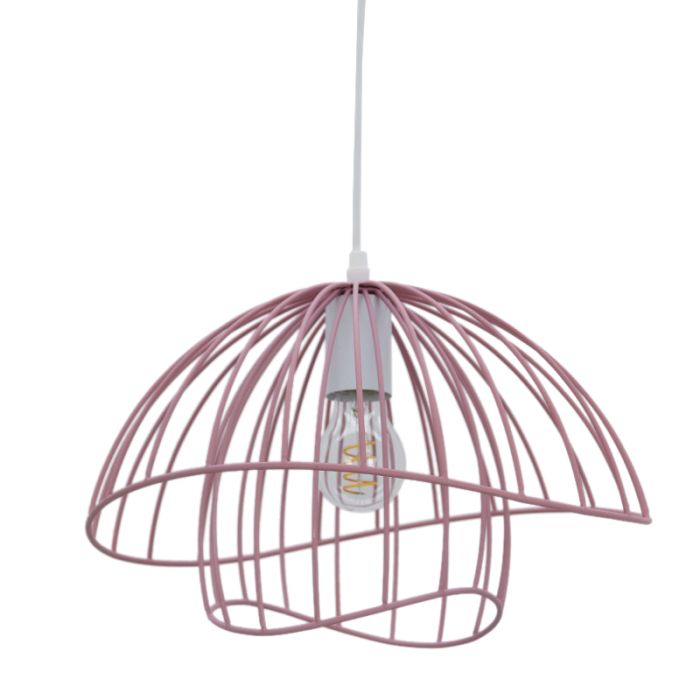 Modern pendler lampe lyserød, Jolien