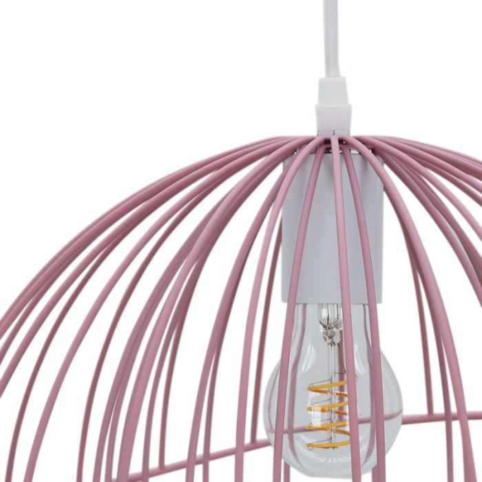 Modern pendler lampe lyserød, Jolien