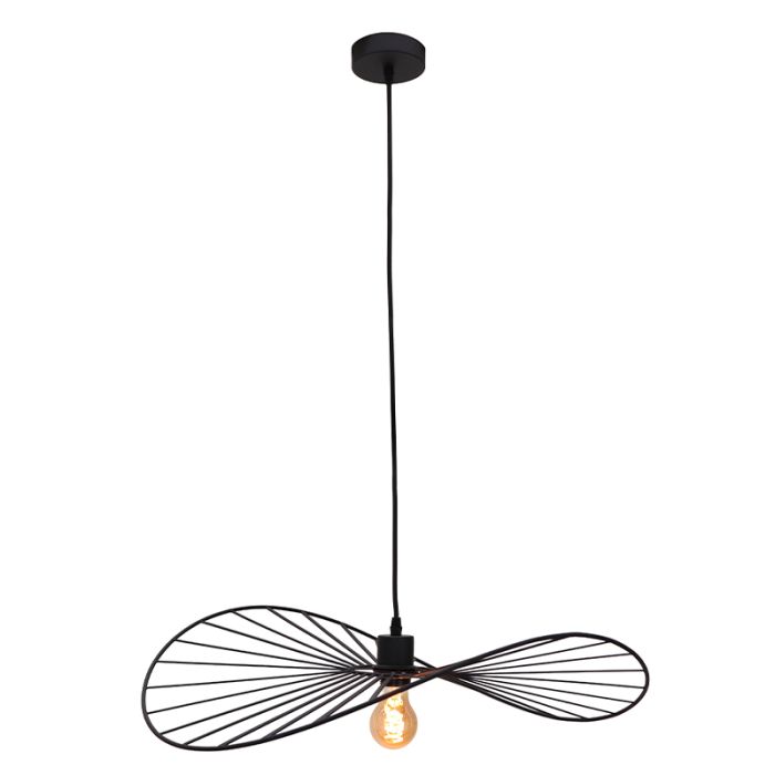 Retro pendler lampe sort, Jolinda