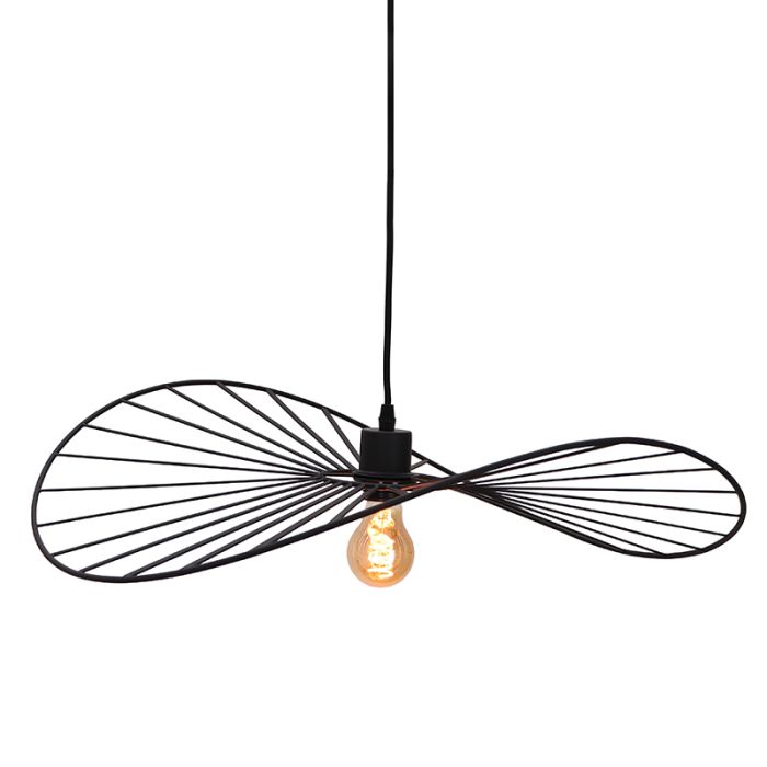Retro pendler lampe sort, Jolinda