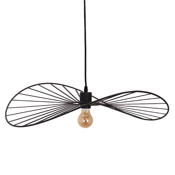 Retro pendler lampe sort, Jolinda